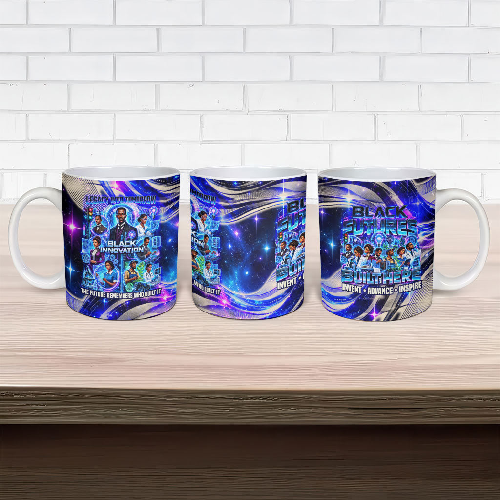 African American Inventions Black Inventors Ceramic Mug Black Excellence Heritage Tribute - Futuristic Innovation