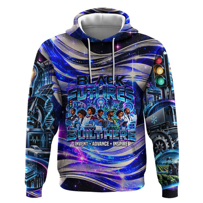 African American Inventions Black Inventors Hoodie Black Excellence Heritage Tribute - Futuristic Innovation