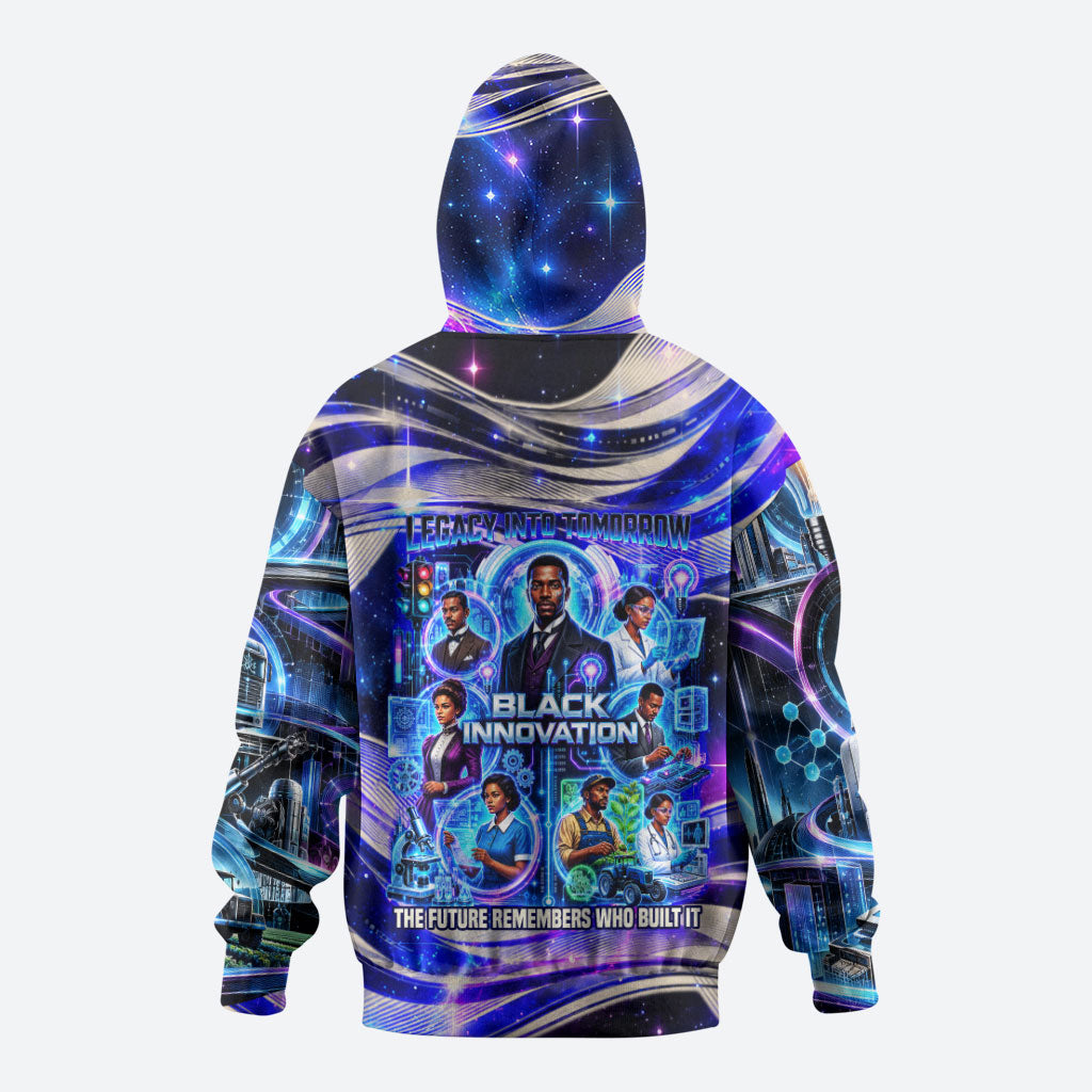 African American Inventions Black Inventors Hoodie Black Excellence Heritage Tribute - Futuristic Innovation