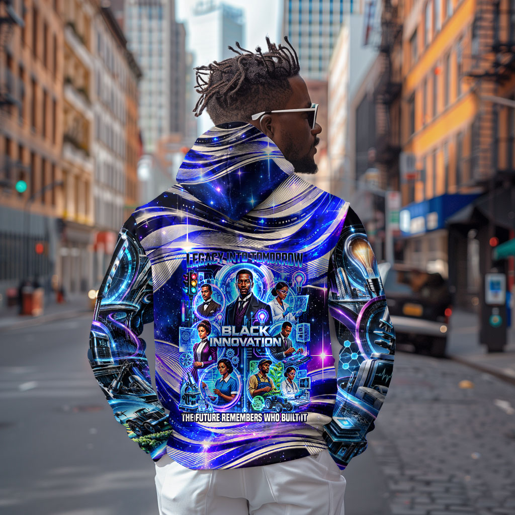 African American Inventions Black Inventors Hoodie Black Excellence Heritage Tribute - Futuristic Innovation