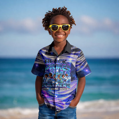 African American Inventions Black Inventors Kid Hawaiian Shirt Black Excellence Heritage Tribute - Futuristic Innovation
