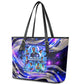 African American Inventions Black Inventors Leather Tote Bag Black Excellence Heritage Tribute - Futuristic Innovation