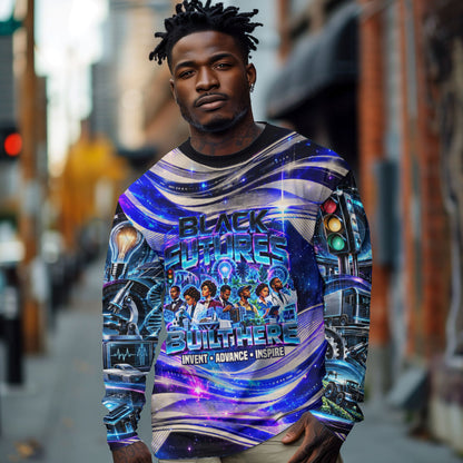 African American Inventions Black Inventors Long Sleeve Shirt Black Excellence Heritage Tribute - Futuristic Innovation
