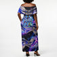 African American Inventions Black Inventors Off Shoulder Maxi Dress Black Excellence Heritage Tribute - Futuristic Innovation