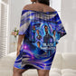 African American Inventions Black Inventors Off Shoulder Short Dress Black Excellence Heritage Tribute - Futuristic Innovation