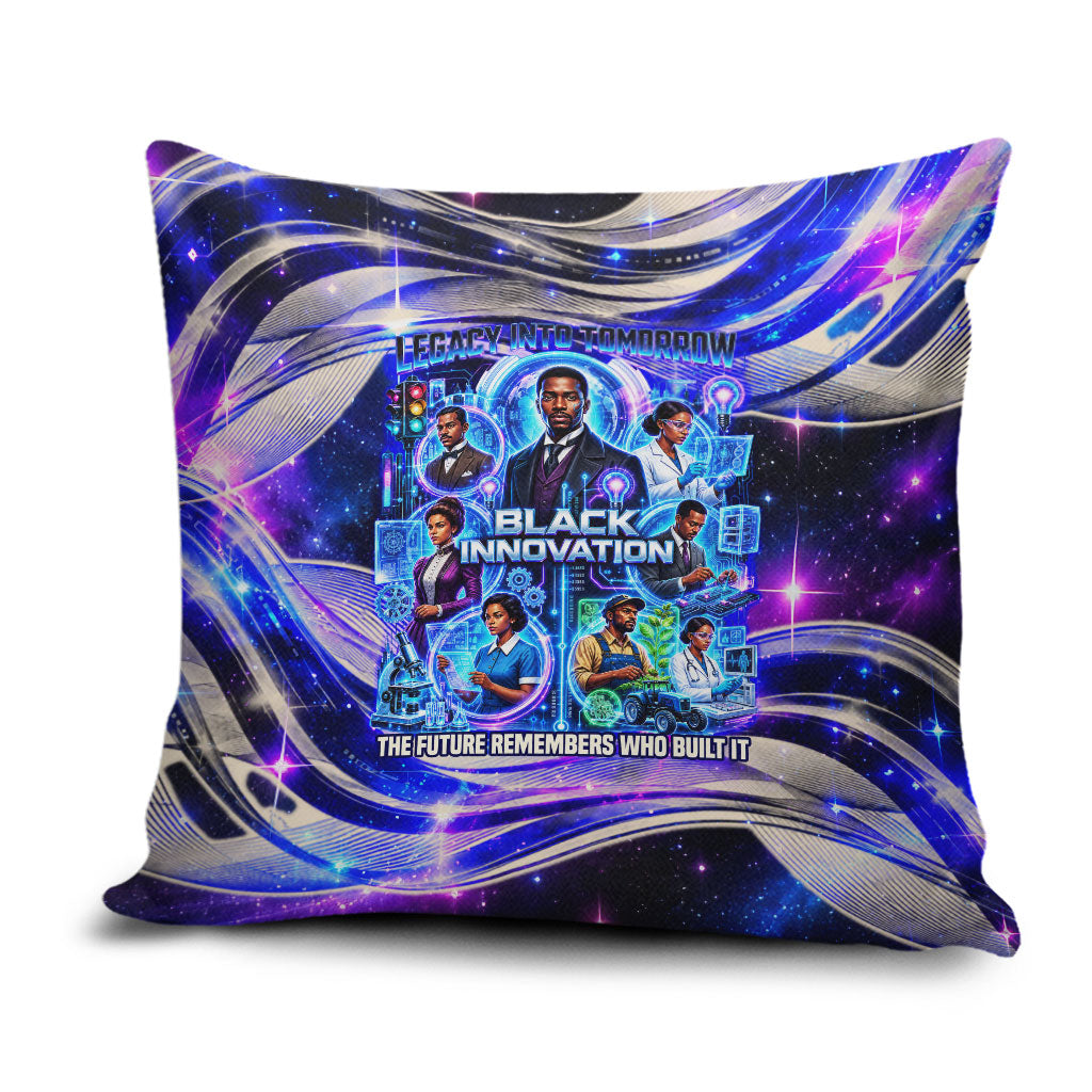 African American Inventions Black Inventors Pillow Cover Black Excellence Heritage Tribute - Futuristic Innovation