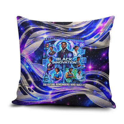 African American Inventions Black Inventors Pillow Cover Black Excellence Heritage Tribute - Futuristic Innovation