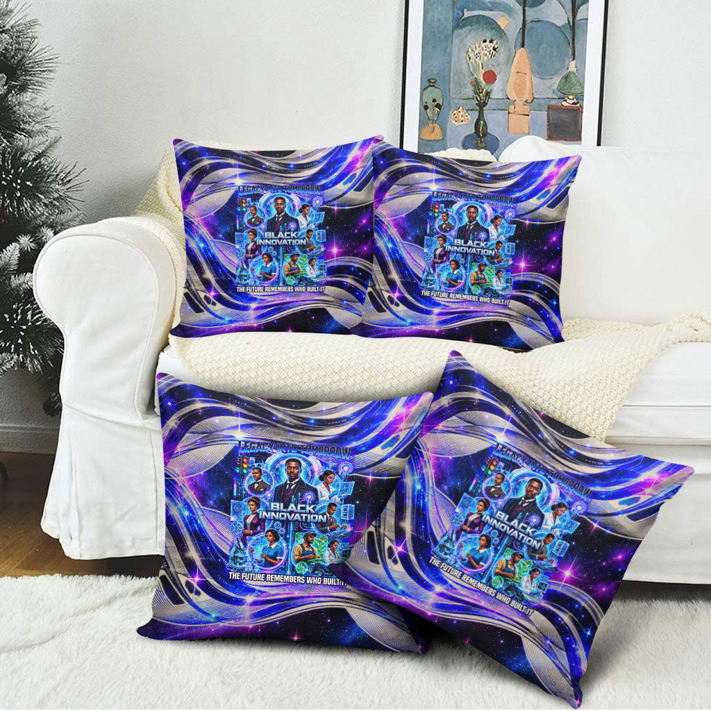 African American Inventions Black Inventors Pillow Cover Black Excellence Heritage Tribute - Futuristic Innovation