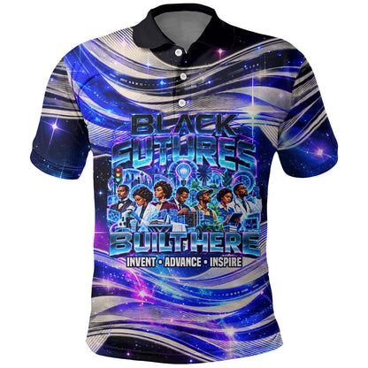 African American Inventions Black Inventors Polo Shirt Black Excellence Heritage Tribute - Futuristic Innovation