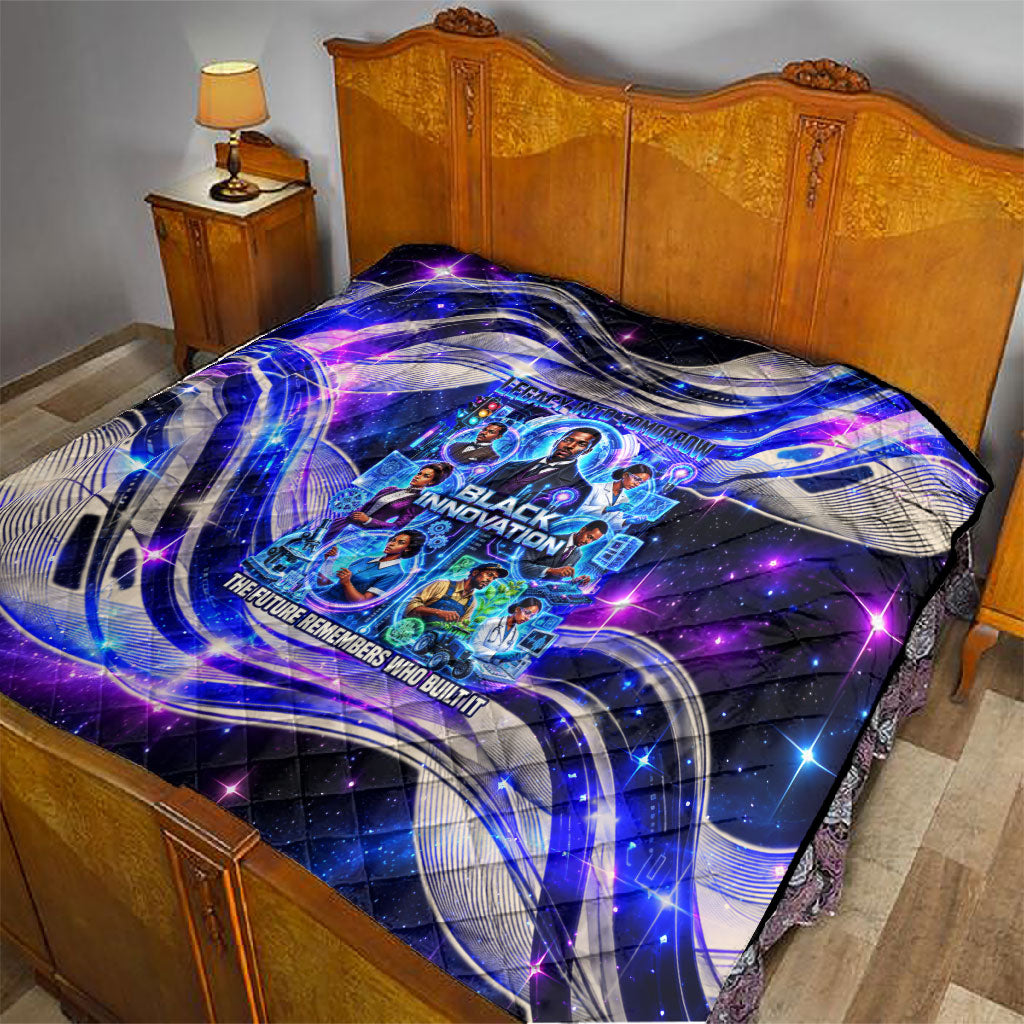 African American Inventions Black Inventors Quilt Black Excellence Heritage Tribute - Futuristic Innovation