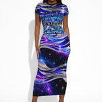African American Inventions Black Inventors Short Sleeve Bodycon Dress Black Excellence Heritage Tribute - Futuristic Innovation
