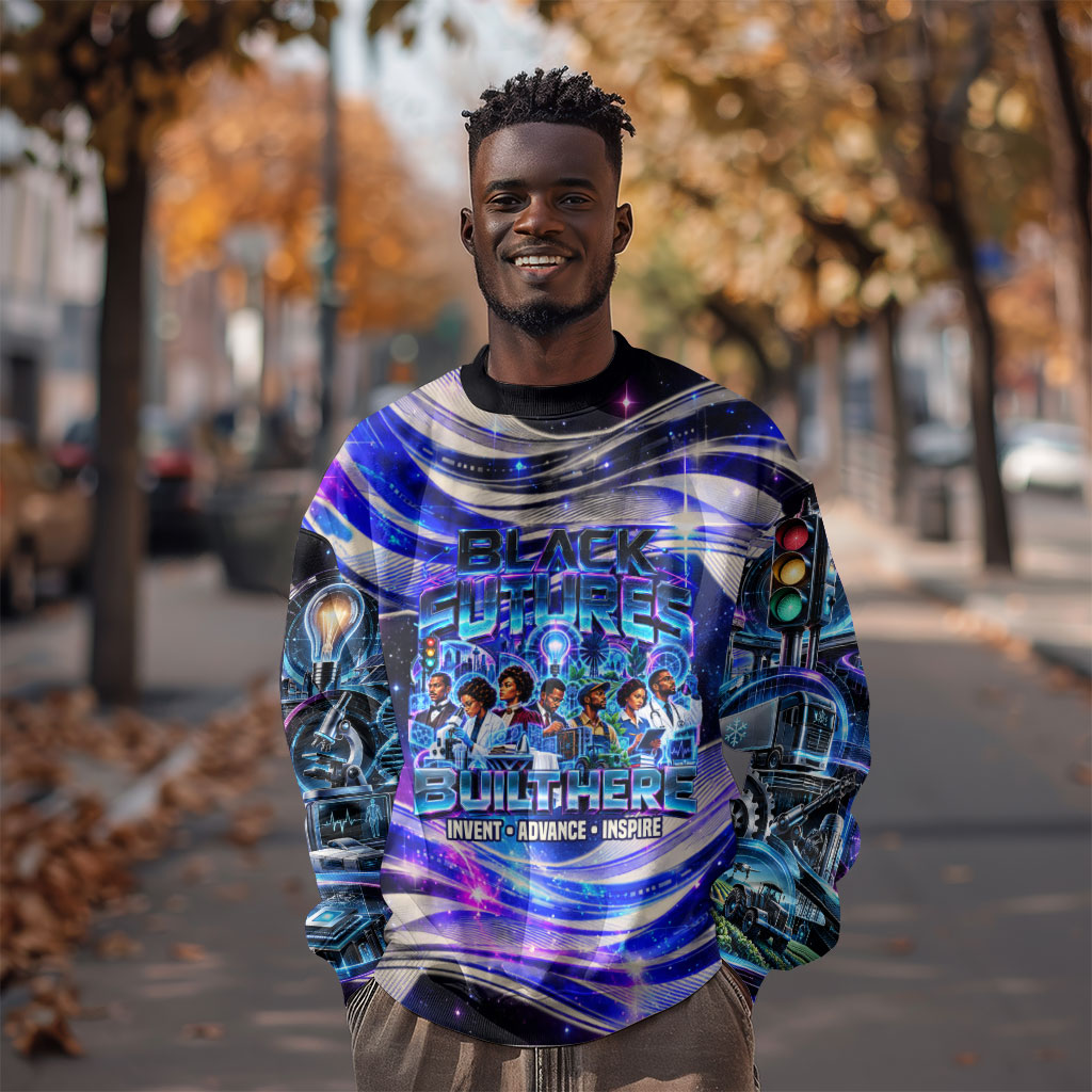African American Inventions Black Inventors Sweatshirt Black Excellence Heritage Tribute - Futuristic Innovation