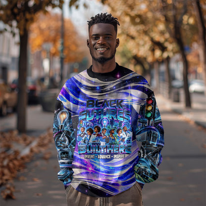 African American Inventions Black Inventors Sweatshirt Black Excellence Heritage Tribute - Futuristic Innovation
