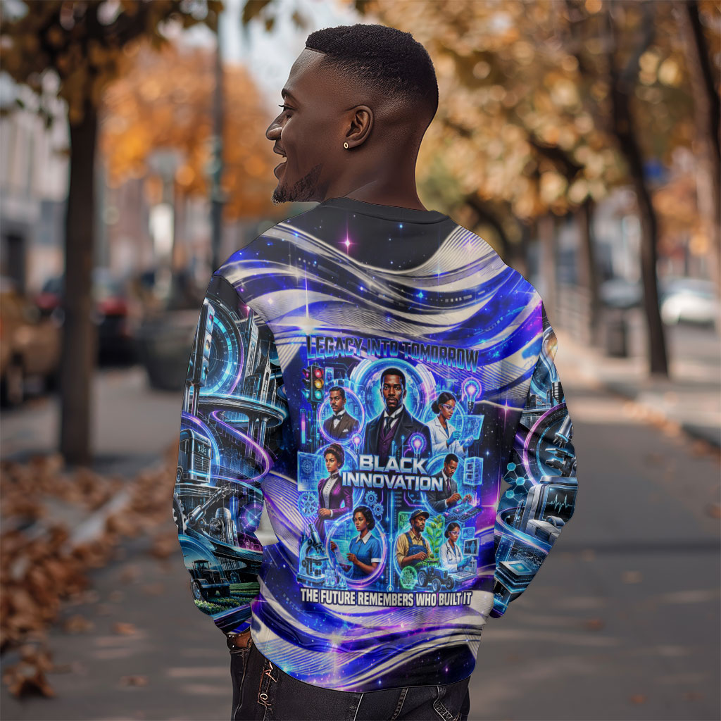 African American Inventions Black Inventors Sweatshirt Black Excellence Heritage Tribute - Futuristic Innovation