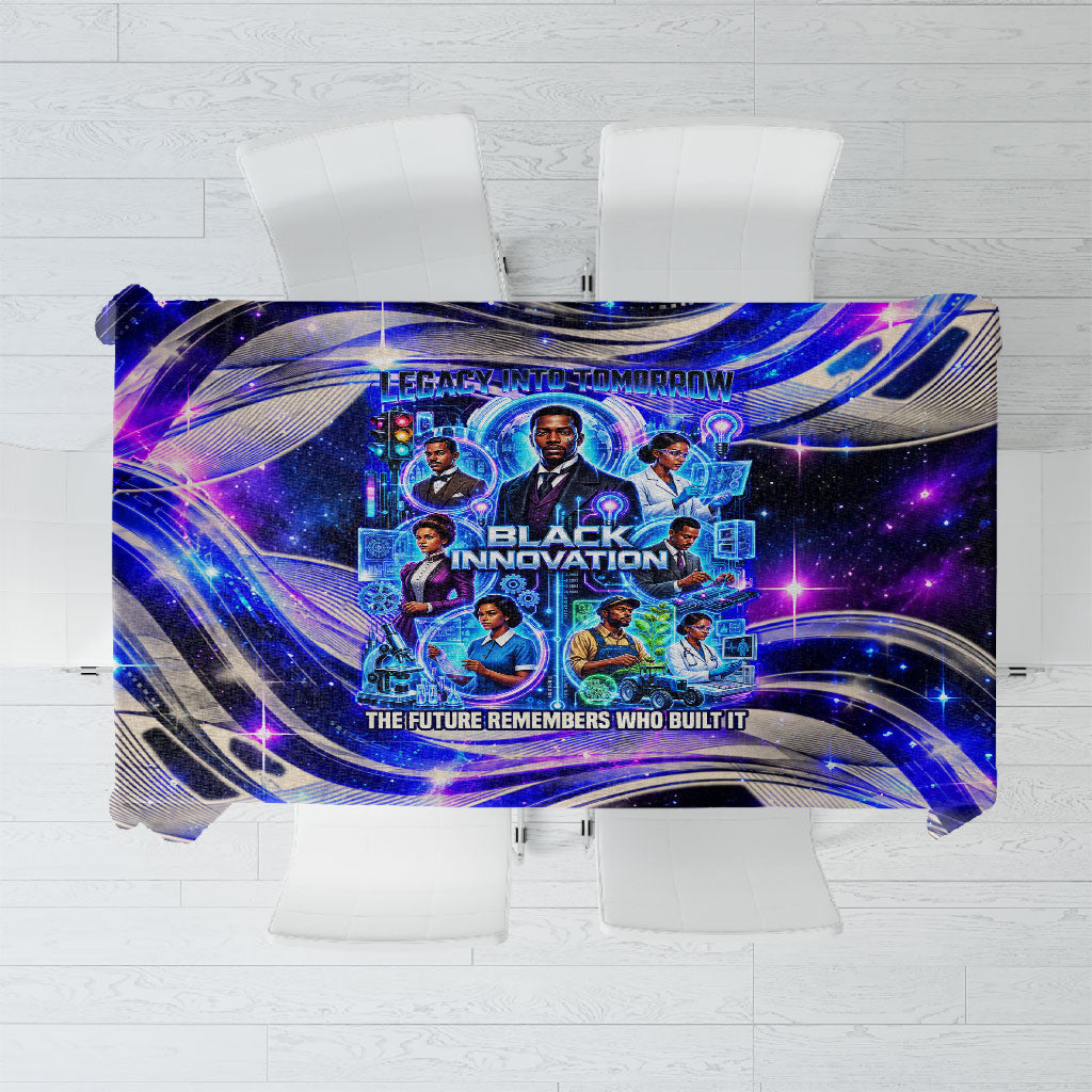 African American Inventions Black Inventors Tablecloth Black Excellence Heritage Tribute - Futuristic Innovation