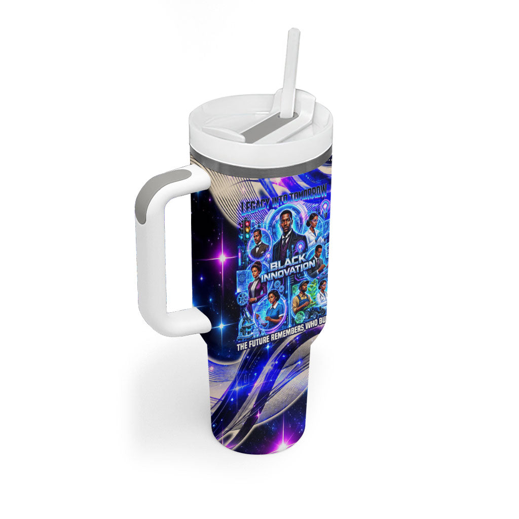 African American Inventions Black Inventors Tumbler With Handle Black Excellence Heritage Tribute - Futuristic Innovation