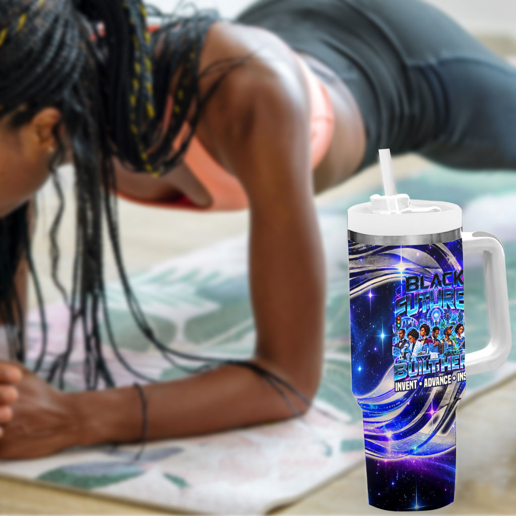 African American Inventions Black Inventors Tumbler With Handle Black Excellence Heritage Tribute - Futuristic Innovation