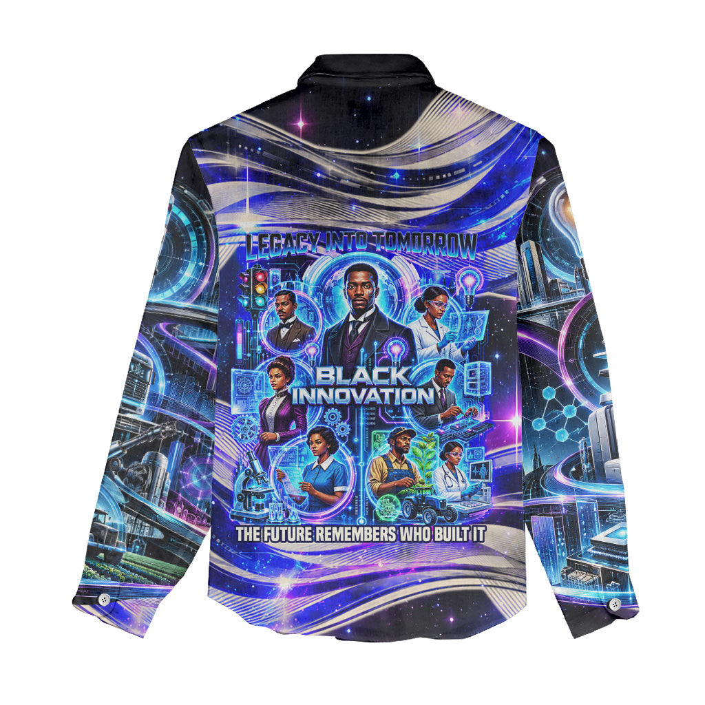 African American Inventions Black Inventors Women Casual Shirt Black Excellence Heritage Tribute - Futuristic Innovation