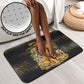 African Wildlife Heart Bathroom Set Safari Sunset Lion Elephant Giraffe Tribal Pattern