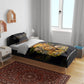 African Wildlife Heart Bedding Set Safari Sunset Lion Elephant Giraffe Tribal Pattern