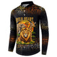 African Wildlife Heart Button Sweatshirt Safari Sunset Lion Elephant Giraffe Tribal Pattern