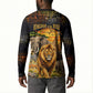 African Wildlife Heart Button Sweatshirt Safari Sunset Lion Elephant Giraffe Tribal Pattern
