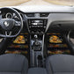 African Wildlife Heart Car Mats Safari Sunset Lion Elephant Giraffe Tribal Pattern