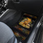 African Wildlife Heart Car Mats Safari Sunset Lion Elephant Giraffe Tribal Pattern