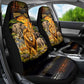 African Wildlife Heart Car Seat Cover Safari Sunset Lion Elephant Giraffe Tribal Pattern