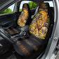 African Wildlife Heart Car Seat Cover Safari Sunset Lion Elephant Giraffe Tribal Pattern