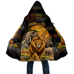 African Wildlife Heart Cloak Safari Sunset Lion Elephant Giraffe Tribal Pattern