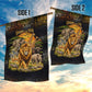 African Wildlife Heart Garden Flag Safari Sunset Lion Elephant Giraffe Tribal Pattern