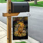 African Wildlife Heart Garden Flag Safari Sunset Lion Elephant Giraffe Tribal Pattern