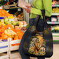 African Wildlife Heart Grocery Bag Safari Sunset Lion Elephant Giraffe Tribal Pattern
