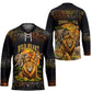 African Wildlife Heart Hockey Jersey Safari Sunset Lion Elephant Giraffe Tribal Pattern