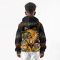 African Wildlife Heart Kid Hoodie Safari Sunset Lion Elephant Giraffe Tribal Pattern