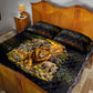African Wildlife Heart Quilt Bed Set Safari Sunset Lion Elephant Giraffe Tribal Pattern