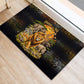 African Wildlife Heart Rubber Doormat Safari Sunset Lion Elephant Giraffe Tribal Pattern