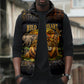African Wildlife Heart Sleeveless Puffer Jacket Safari Sunset Lion Elephant Giraffe Tribal Pattern