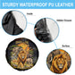 African Wildlife Heart Spare Tire Cover Safari Sunset Lion Elephant Giraffe Tribal Pattern