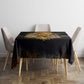 African Wildlife Heart Tablecloth Safari Sunset Lion Elephant Giraffe Tribal Pattern