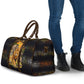 African Wildlife Heart Travel Bag Safari Sunset Lion Elephant Giraffe Tribal Pattern