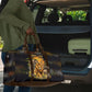 African Wildlife Heart Travel Bag Safari Sunset Lion Elephant Giraffe Tribal Pattern