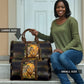 African Wildlife Heart Travel Bag Safari Sunset Lion Elephant Giraffe Tribal Pattern
