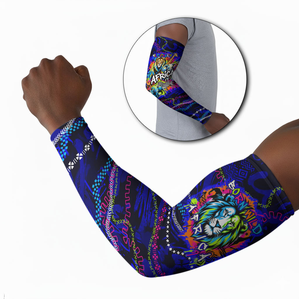 African Wildlife Born Wild Arm Sleeves Colorful Graffiti Street Art ...