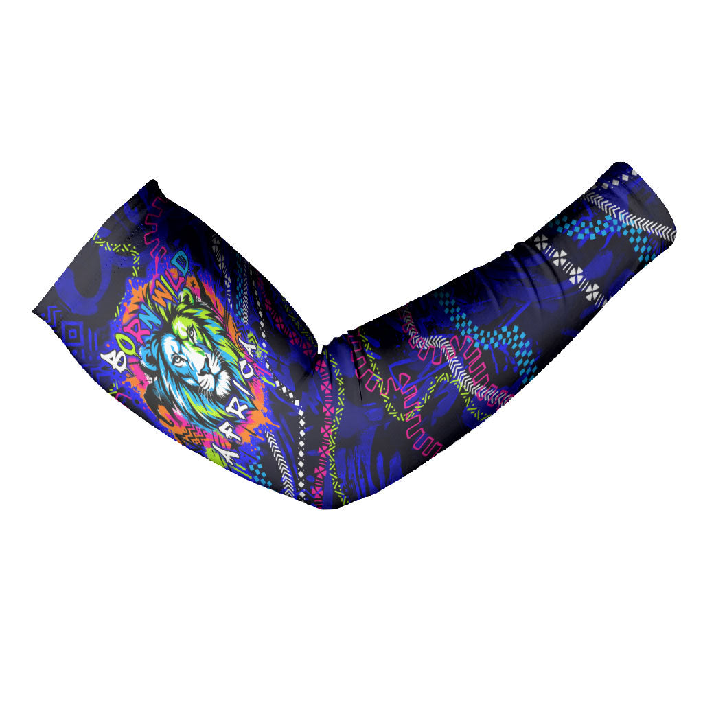 African Wildlife Born Wild Arm Sleeves Colorful Graffiti Street Art ...