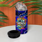 African Wildlife Born Wild 4 in 1 Can Cooler Tumbler Colorful Graffiti Street Art - Tribal Safari Lion Elephant
