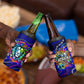 African Wildlife Born Wild 4 in 1 Can Cooler Tumbler Colorful Graffiti Street Art - Tribal Safari Lion Elephant