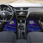 African Wildlife Born Wild Car Mats Colorful Graffiti Street Art - Tribal Safari Lion Elephant