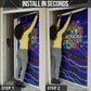 African Wildlife Born Wild Door Cover Colorful Graffiti Street Art - Tribal Safari Lion Elephant